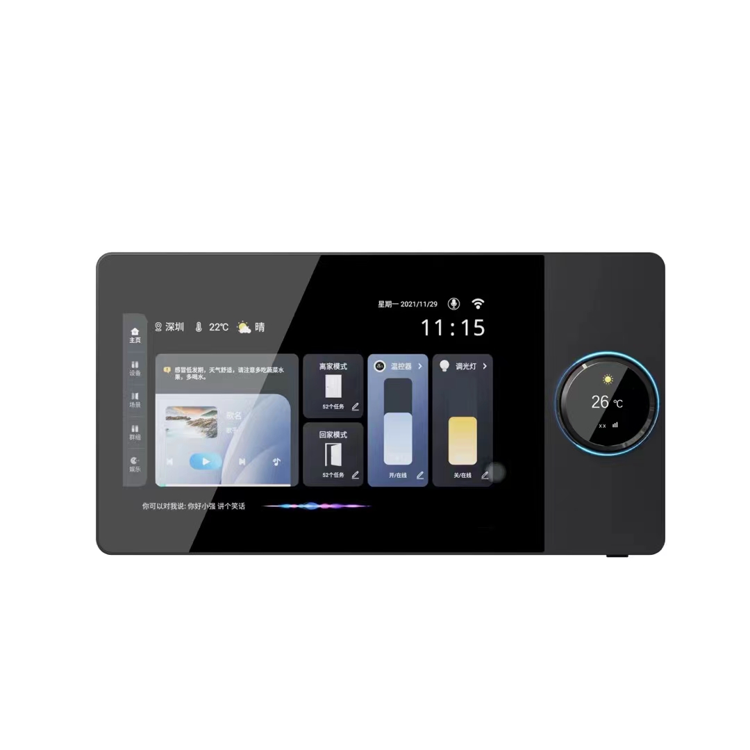 8'' tuya HD LCD touch control panel Android Smart home Central Control gateway with audio music play light-dimmer function