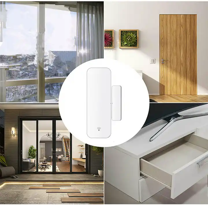 Tuya Wifi Door Sensor Door Open / Closed Detectors Wifi App Notification Alert/sound Security Alarm With Alexa Google Home 