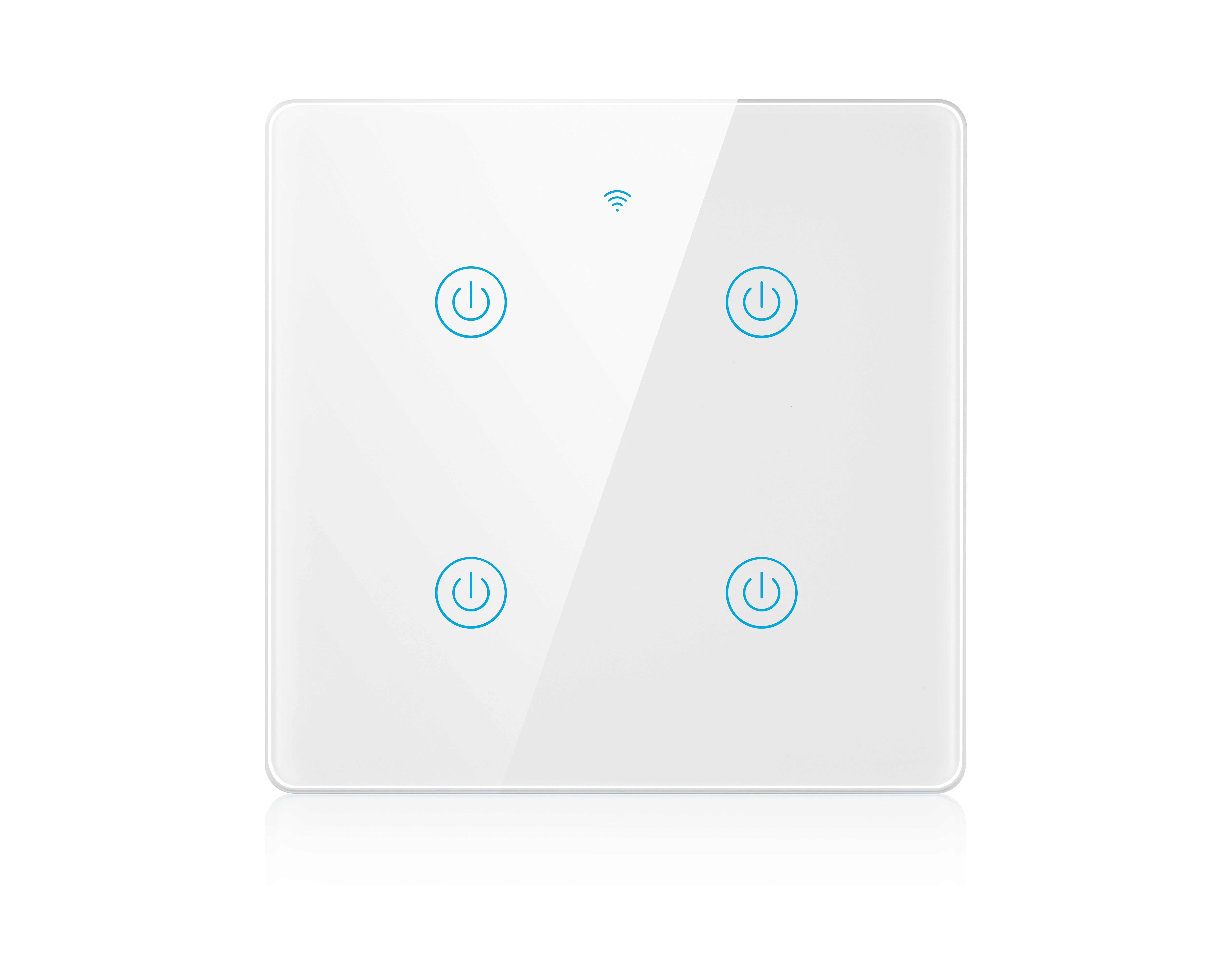Brazil  120*120 Tuya Smart Wifi Touch Light Wall Switch 4 / 6 Gang Wi-fi Smart Light Switch Work With Alexa Wifi Touch Light Timer Switch Brazilian Standard