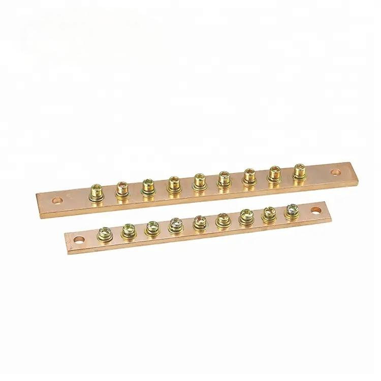 Factory Direct Sale System Manufacturers Copper Brass Bar Wire Connecting PCB Mount Terminal Block